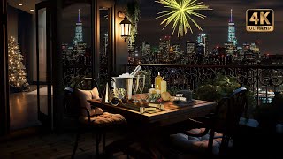 New Year’s Eve Ambience in New York City 🗽 Fireworks, Skyline Views & Auld Lang Syne Music | 4K 🎆🥂 screenshot 4