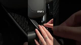 This Carbon Fiber Interior Trim Kit changes the entire vibe of your cabin #model3 #tesla #teslamods