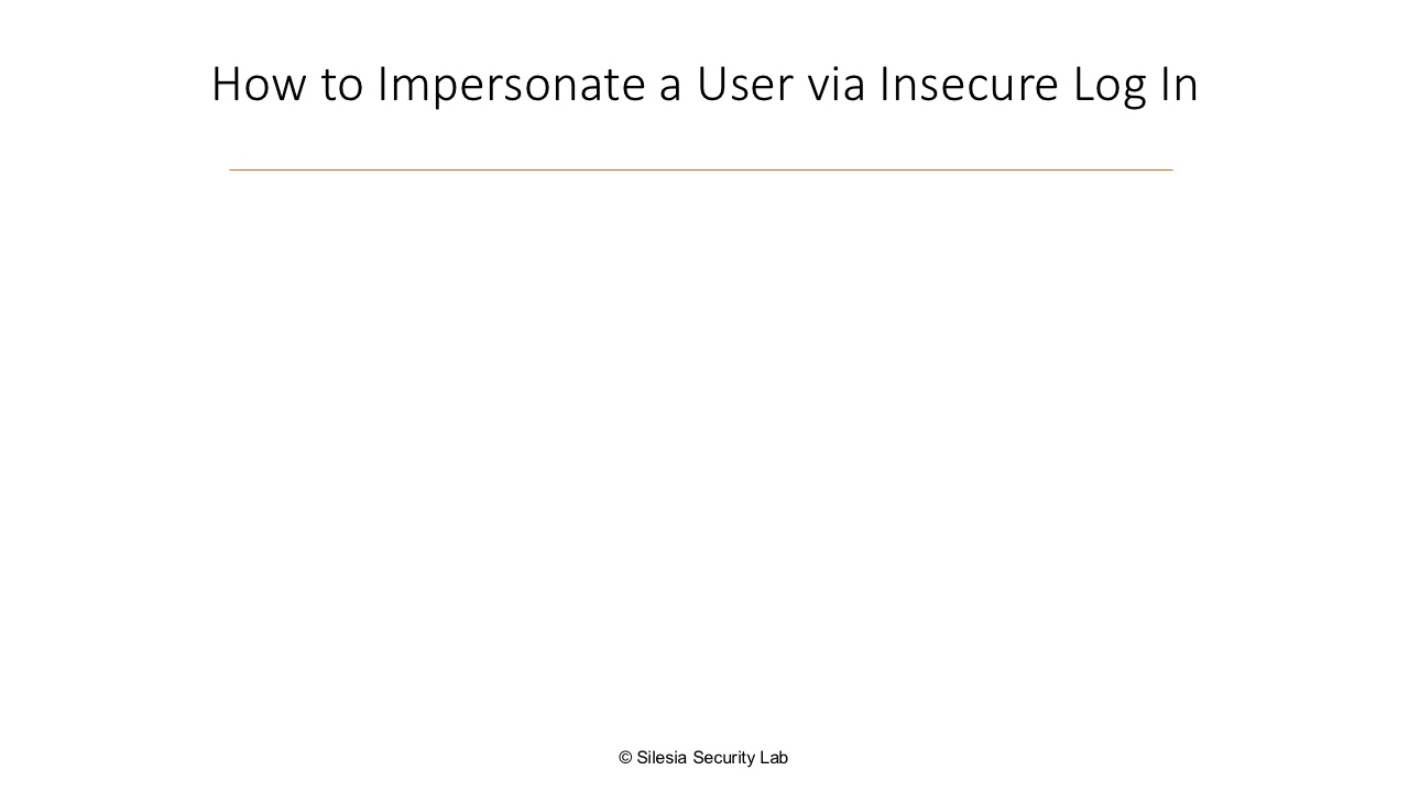 02 How to Impersonate a User via Insecure Log In - Overview - YouTube