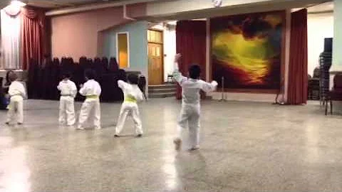 Julian Chai Gold Karate practice