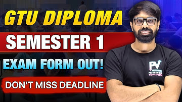 DIPLOMA SEM 1 EXAM FORM 🔥 GTU 🔥 DON