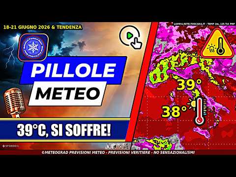 Video 39°C e NOTTI TROPICALI! L'Afa non Darà Tregua – Pillole METEO