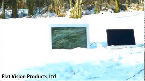 RuggedVision Transflective (sunlight readable) LCD Monitor (Sun and Snow test)
