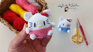 Amigurumi 😻Hello Kitty😻 Anahtarlik Anlatımı Teknik Bilgileri İle Sizlerle✅️