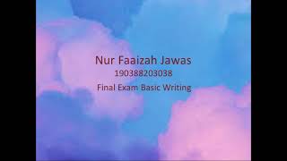 Basic Writing Final Exam