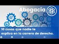 10 cosas que nadie te explica en la carrera de derecho.