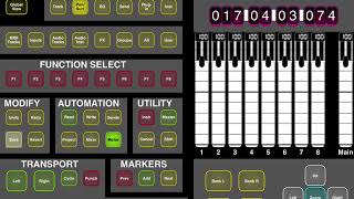 DAW Control Surface Emulator on iPad