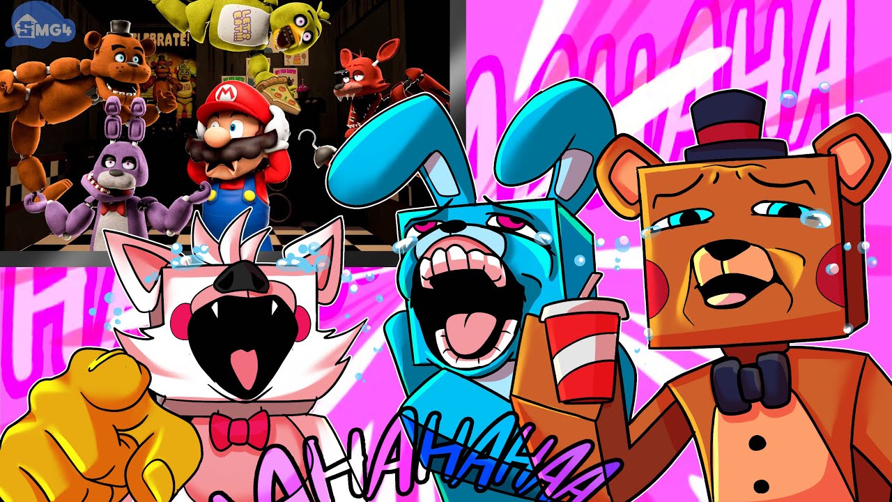 ПОЧЕМУ ЧИКА ТАКАЯ?! РЕАКЦИЯ FNAF MINECRAFT НА SMG4 FNAF