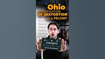 Ohio Classification of Sextortion as a Felony #shorts #sextortion #news #ohio