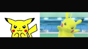 Pokemon Yellow Intro in Smash Bros. Comparison