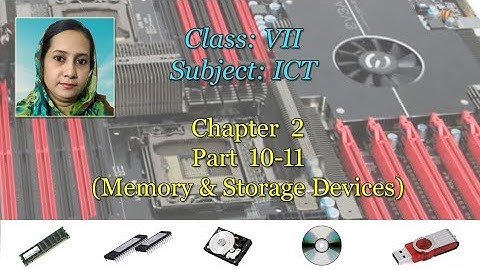 ICT: Class 7, Chapter 2, Part 10-11 [Memory and Storage Devices]