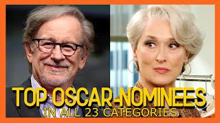 Who has the MOST Oscar NOMINATIONS? | In Each of the 23 Categories