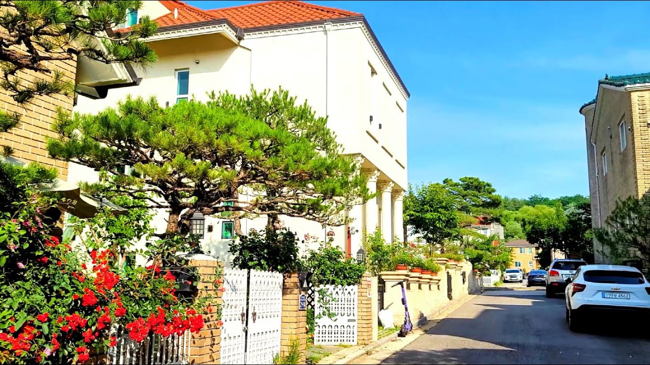 [4K] Прогулка по мирной деревне Бамгаси в Ильсан Коян, Южная Корея.