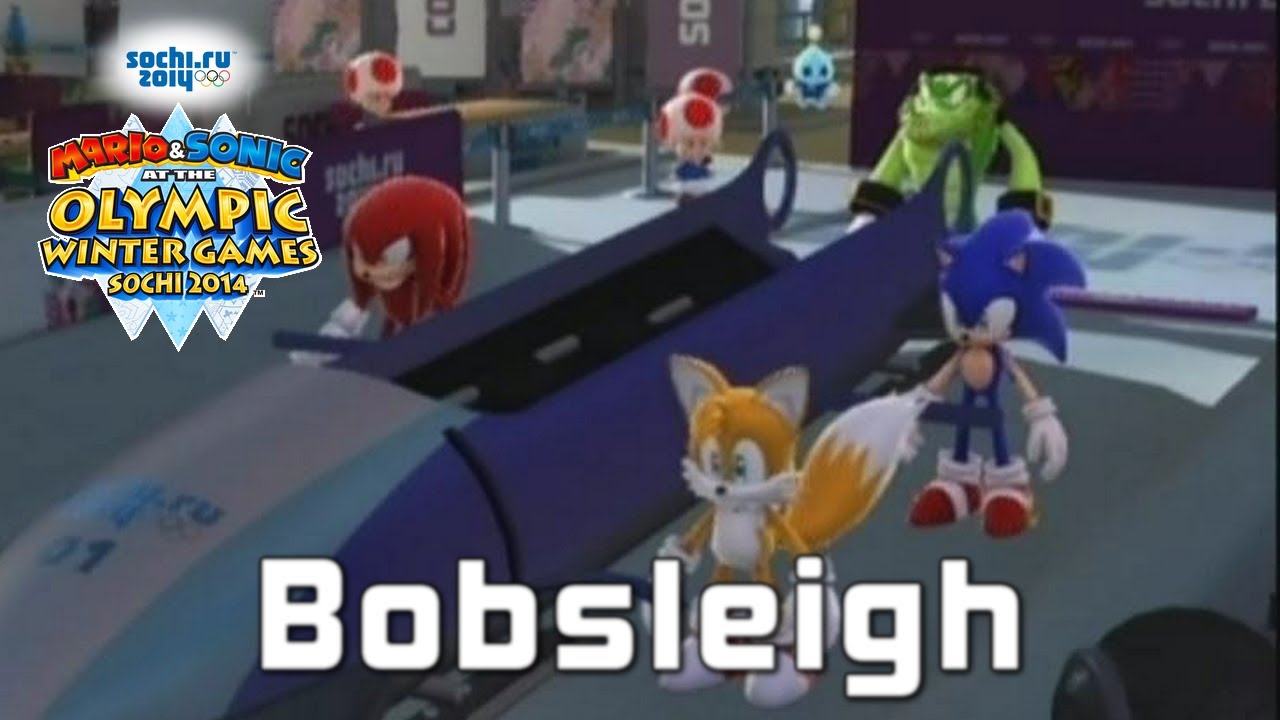 Mario & Sonic at the Olympic Winter Games Sochi 2014 [Wii U] - Bobsleigh