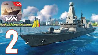 Modern Warships - Gameplay Walkthrough Part 2 - Destroyer (ios,Android) screenshot 2