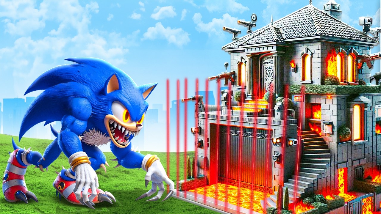 SONIC vs SECURITY HOUSE In GTA 5!