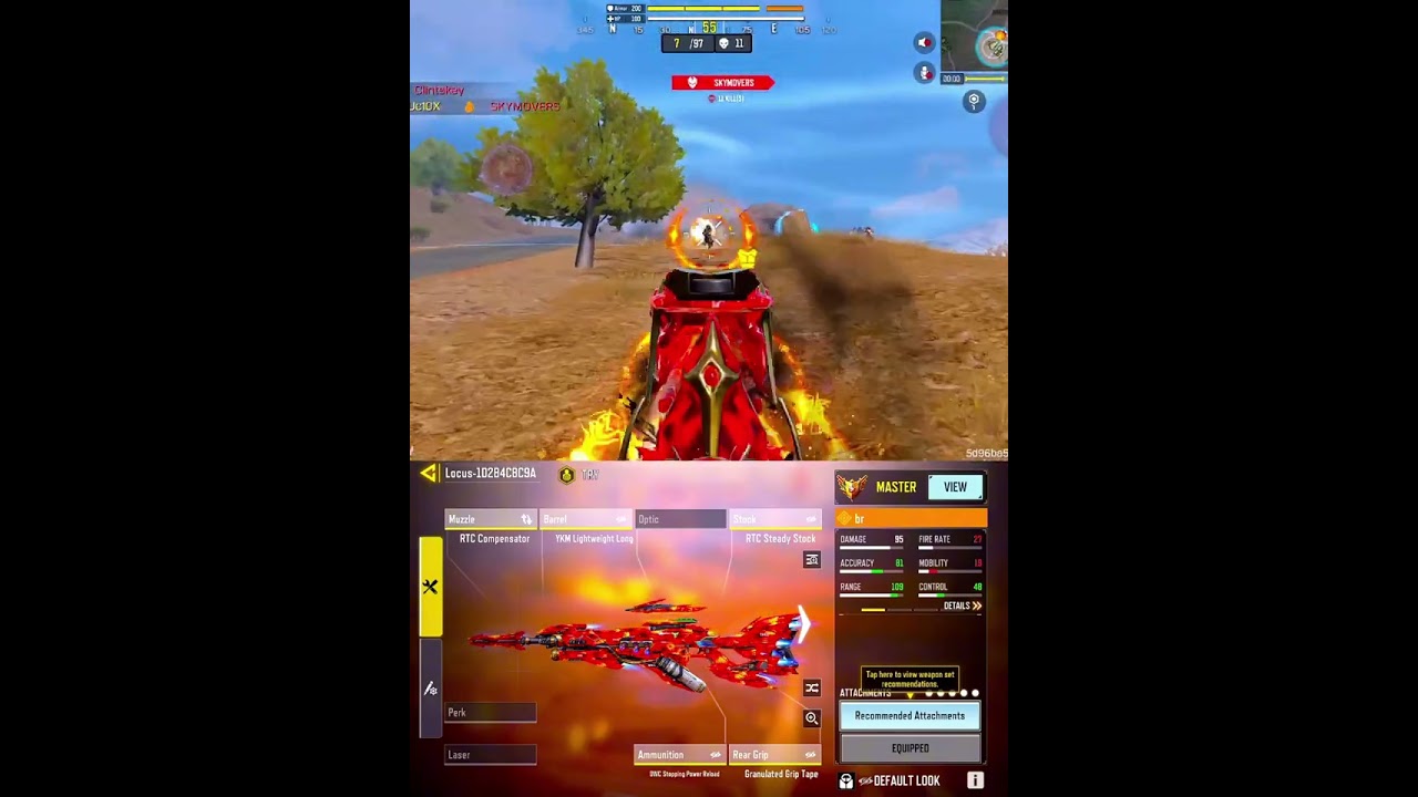 New Gundam Red Comet Locus sniper with Memento 117 Attachment  reveal | CALL OF DUTY BATTLE ROYALE