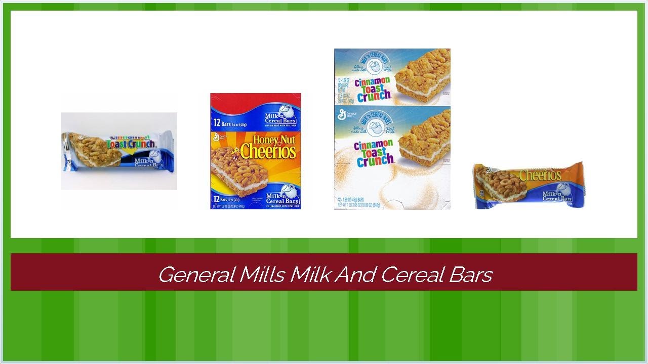 General Mills Milk And Cereal Bars Daring Reviews YouTube