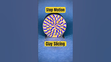 The Art Of Time Slicing ⏰🔪 #shorts # #clayanimation #stopmotion #stratacut #satisfying
