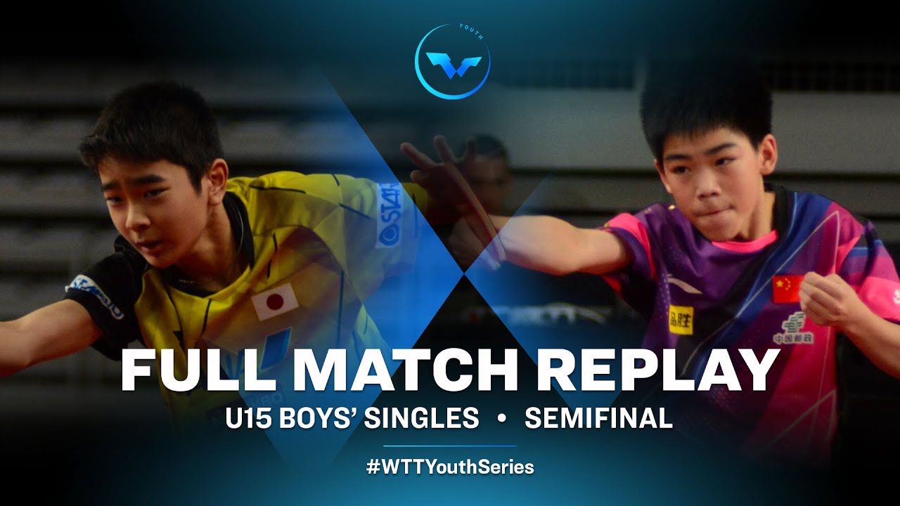 TANG Yiren (CHN) VS KAWAKAMI Ryuusei (JPN) | U15 BS Semifinal | WTT YC Varazdin 2023