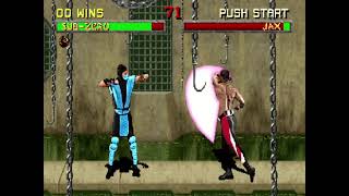 Mortal Kombat 2 Sub Zero Ice Shatter Fatality