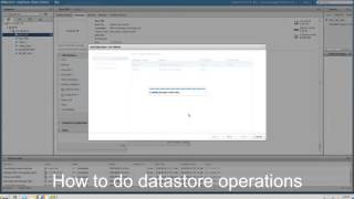VM provisioning and RDM related operations