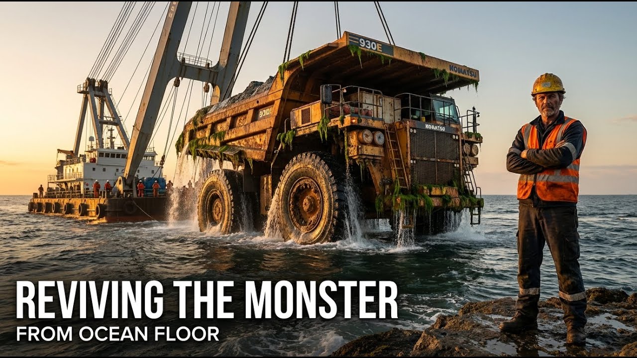 Reviving the Komatsu 930E Monster Salvaging a Giant Mining Truck from the Ocean Floor
