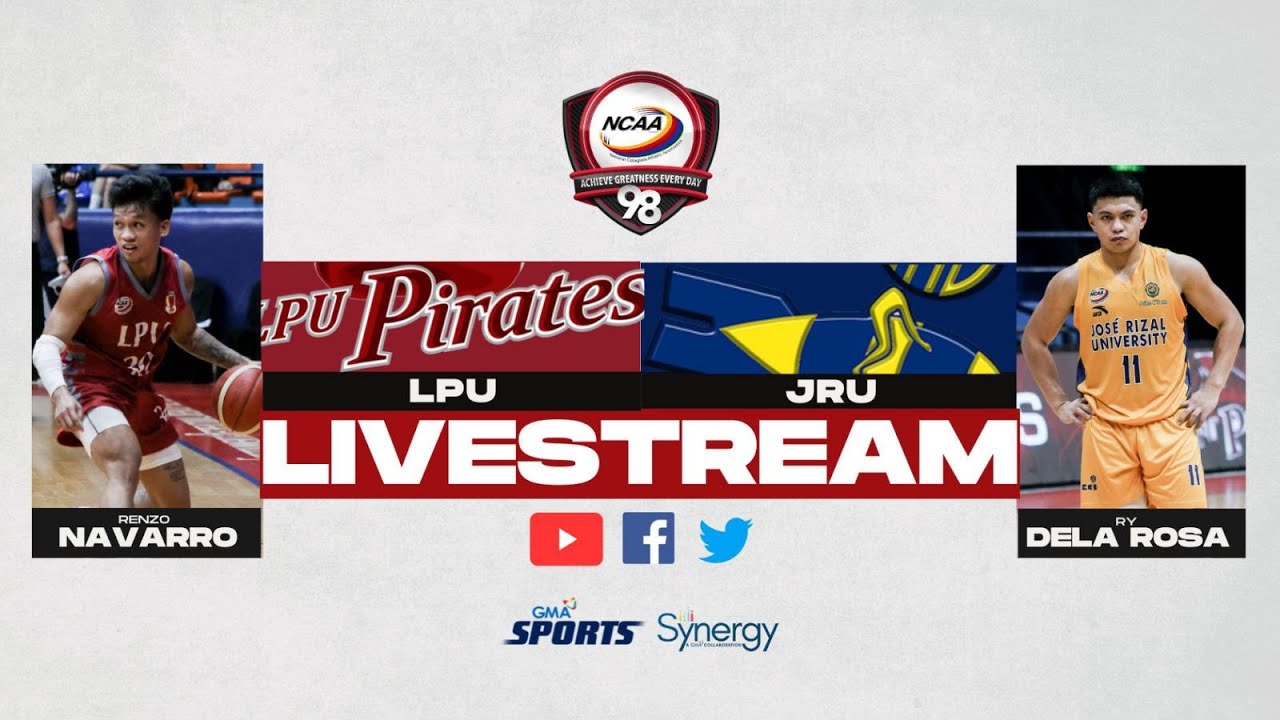 NCAA Season 98 | LPU vs. JRU (Men’s Basketball Round 2) | LIVESTREAM
