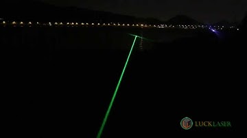 High power green laser pointer -- Out door