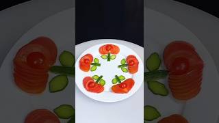 #Learn how to Cucumber and Tomato Make Carving Cutting design Skills#Plate decorated idea's#