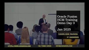 Oracle Fusion HCM Training 2025 Day 3 | Oracle Fusion HCM Functional Training | Oracle Fusion HCM