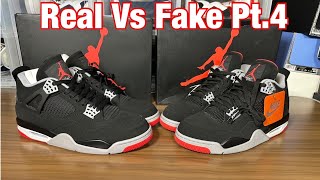 Air Jordan 4 Bred Real Vs Fake Pt.4 Best version since Pt.1!