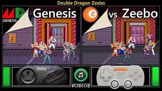 Double Dragon Zeebo (Sega Genesis vs Zeebo) Side by Side Comparison