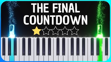 Europe - The Final Countdown - Easy Piano Tutorial + Sheet Music