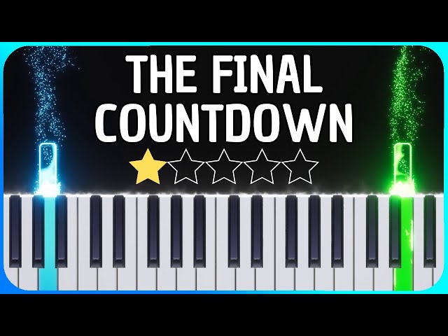 Europe - The Final Countdown - Easy Piano Tutorial + Sheet Music