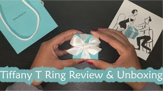 Tiffany &amp; Co. Gold &amp; Diamond T Ring Unboxing