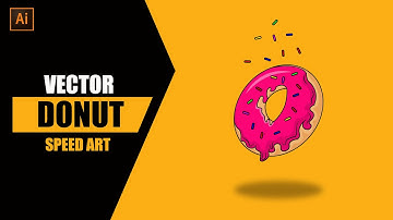 How To Make vector Donut in  Adobe Illustrator
