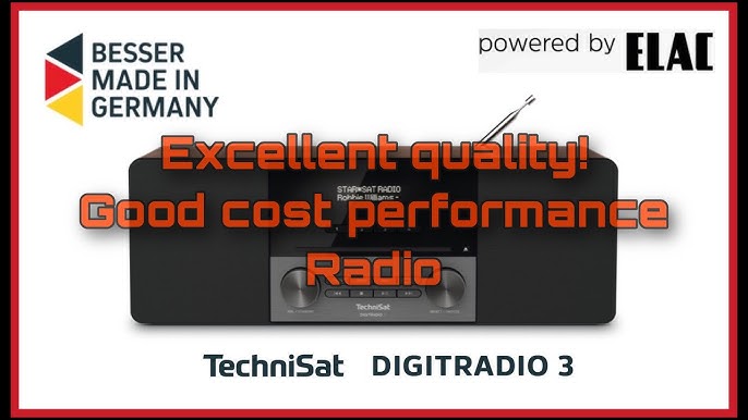 TechniSat DIGITRADIO 3 Stereo DAB+ YouTube usw. Radio - Bluetooth