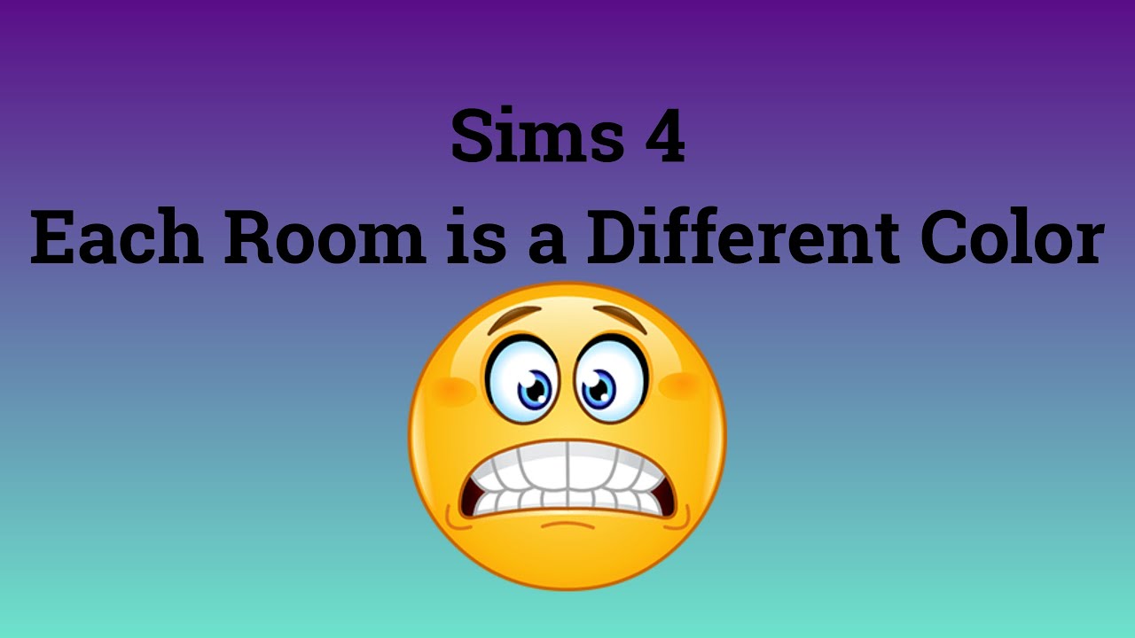 Each Room Is A Different Color! // Sims 4 YouTube