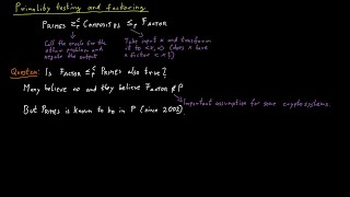 Factoring and Primality Testing