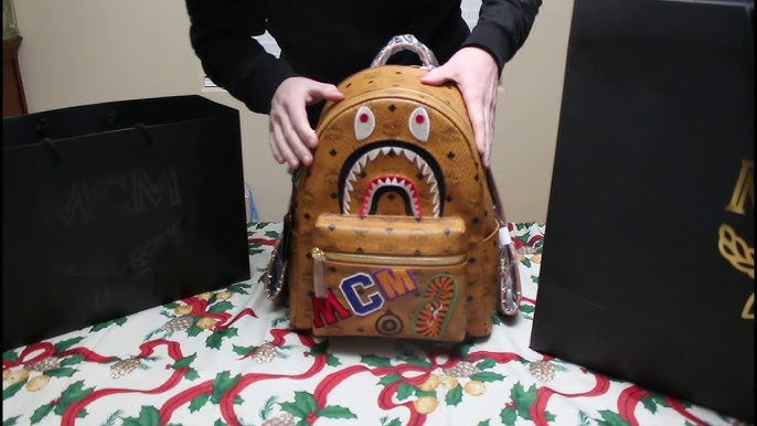 MCM x BAPE Collab Backpack Unboxing and Review 