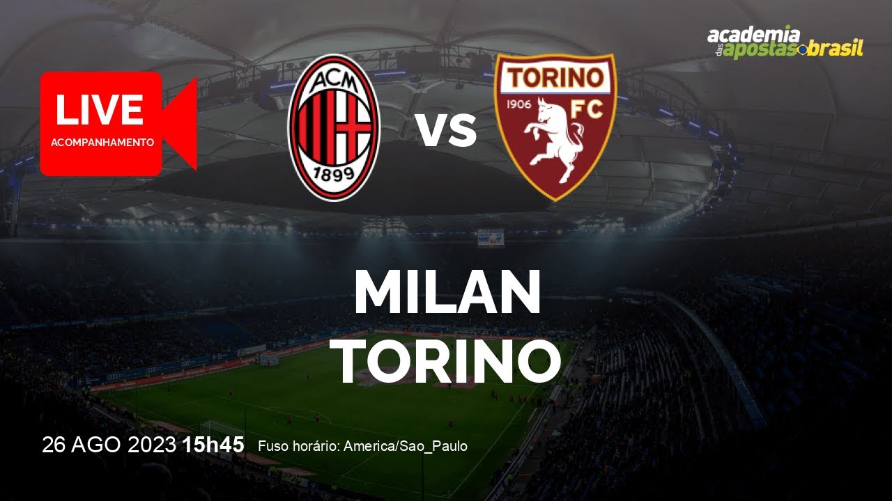Onde assistir Milan x Torino AO VIVO pela Copa da Itália