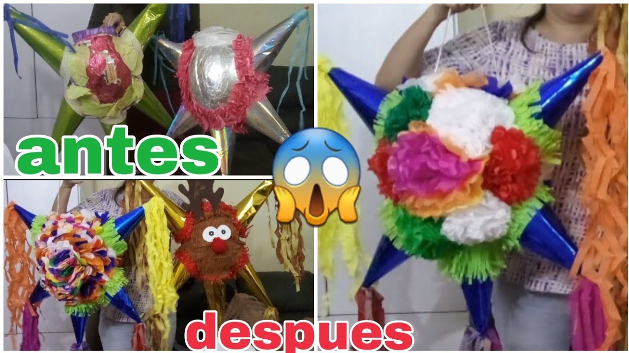 como vestir piñatas/como hacer una piñata/ como decorar una piñata de 5