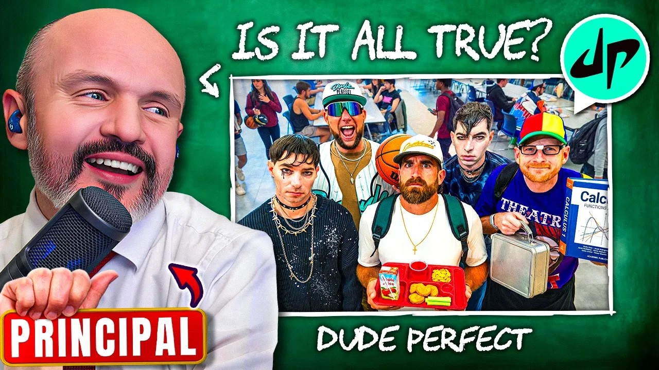 Principal Reacts to Dude Perfect: School Stereotypes
