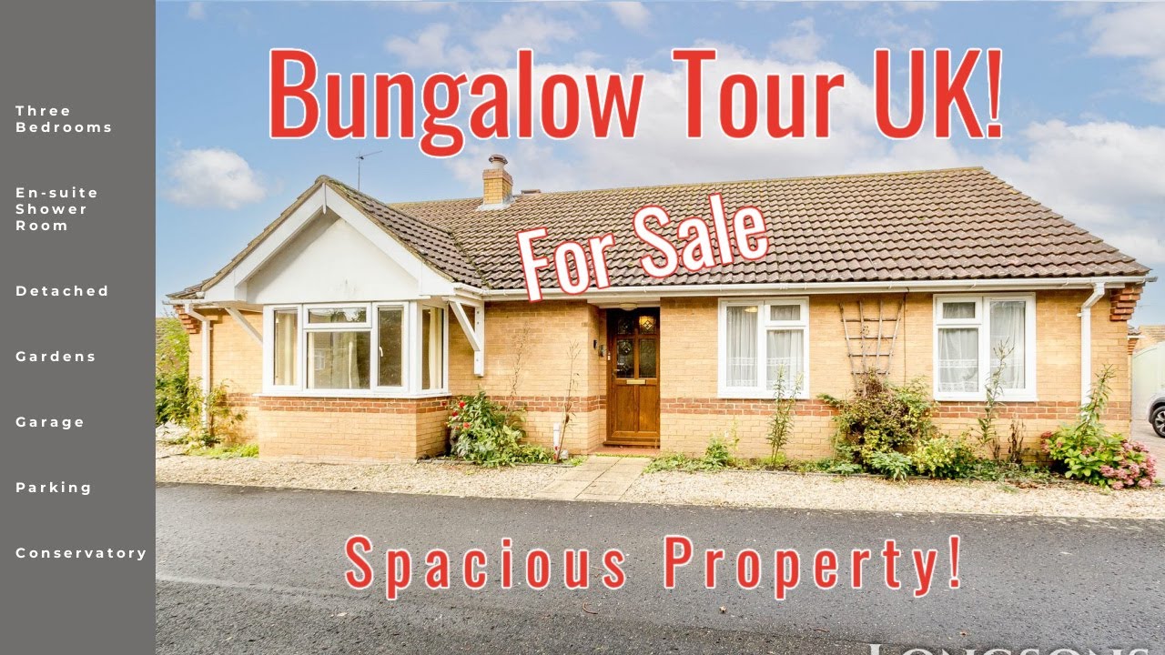 BUNGALOW TOUR UK  Spacious Property! For Sale £350,000 Watton, Norfolk - Longsons estate agents.