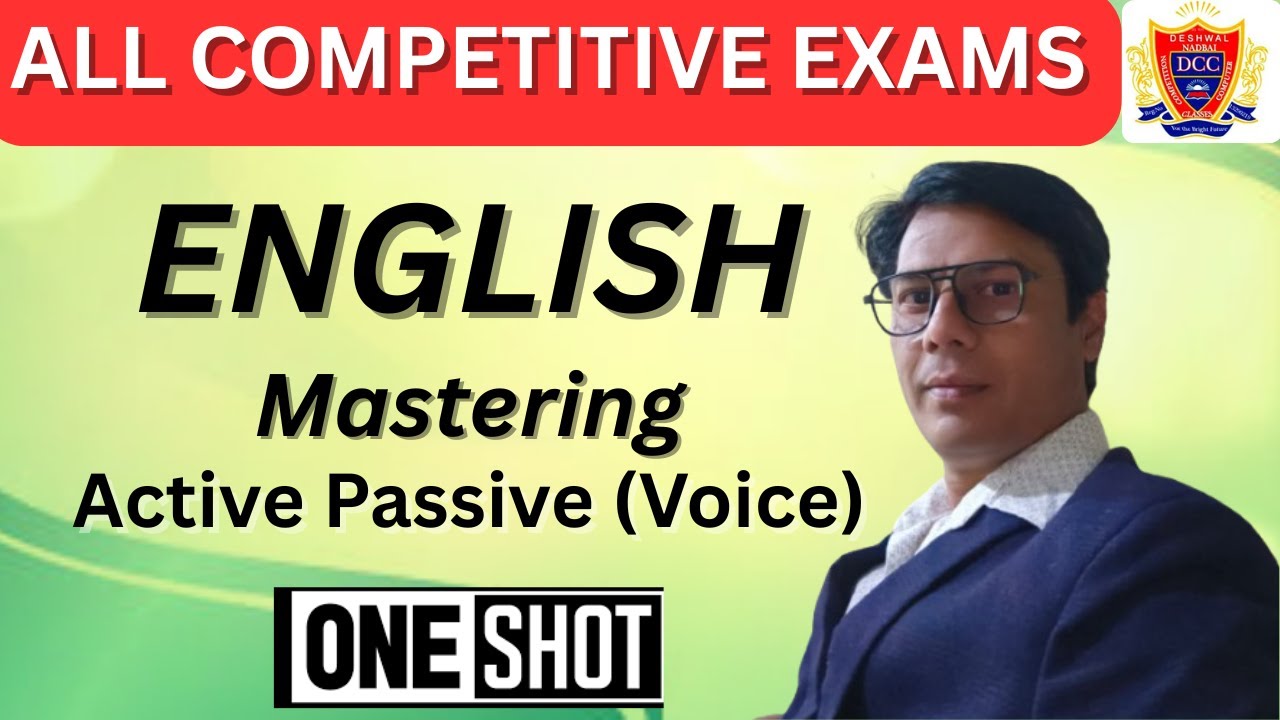 Active and Passive Voice in English Grammar | Rules, Tricks & Examples | BY  Surendra Sharma