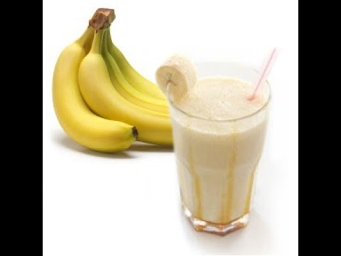 Batido de platano y leche