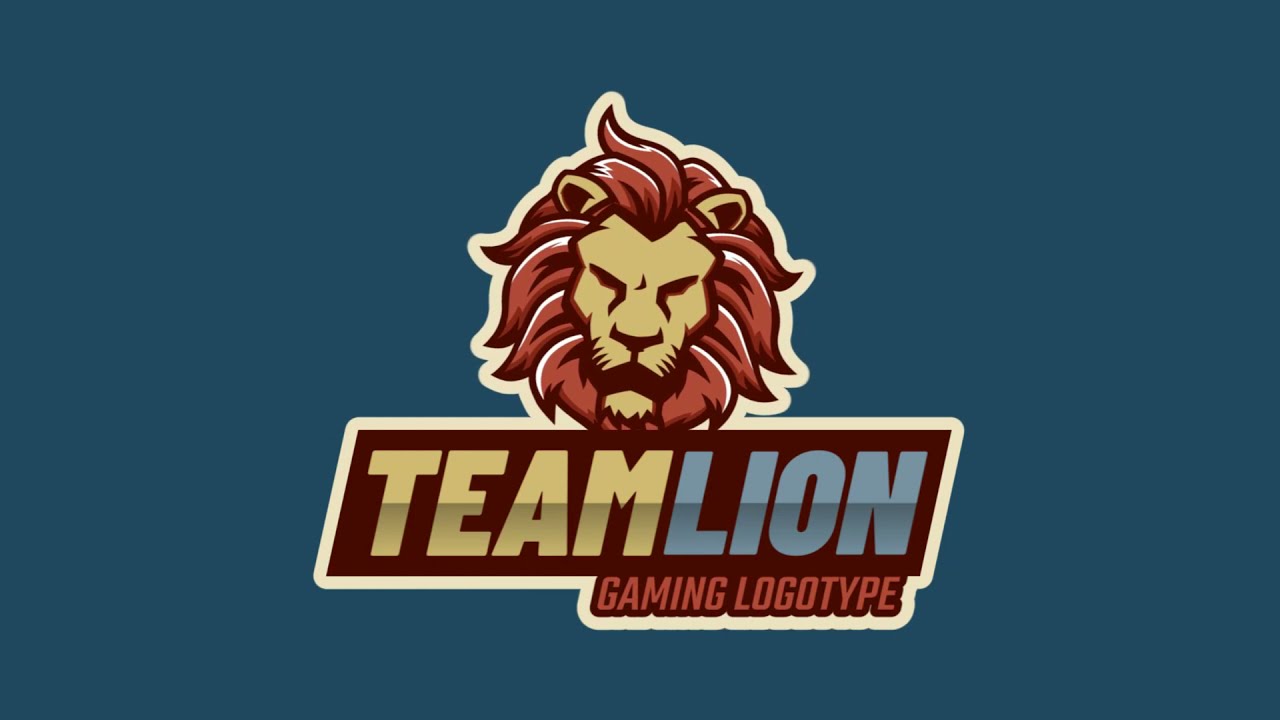 Royal Lion Gaming team logo animation intro template (no software needed)