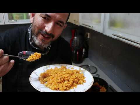 אורז אדום ערקי עם גרגירי חומוס