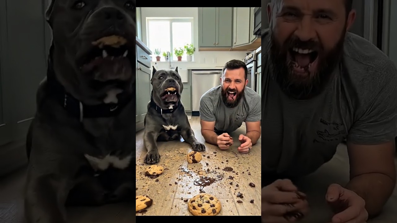 Man vs. Cane Corso: GIANT "Chocolate" Cookie Race! 🍪🚜 (HE INHALED THEM!)